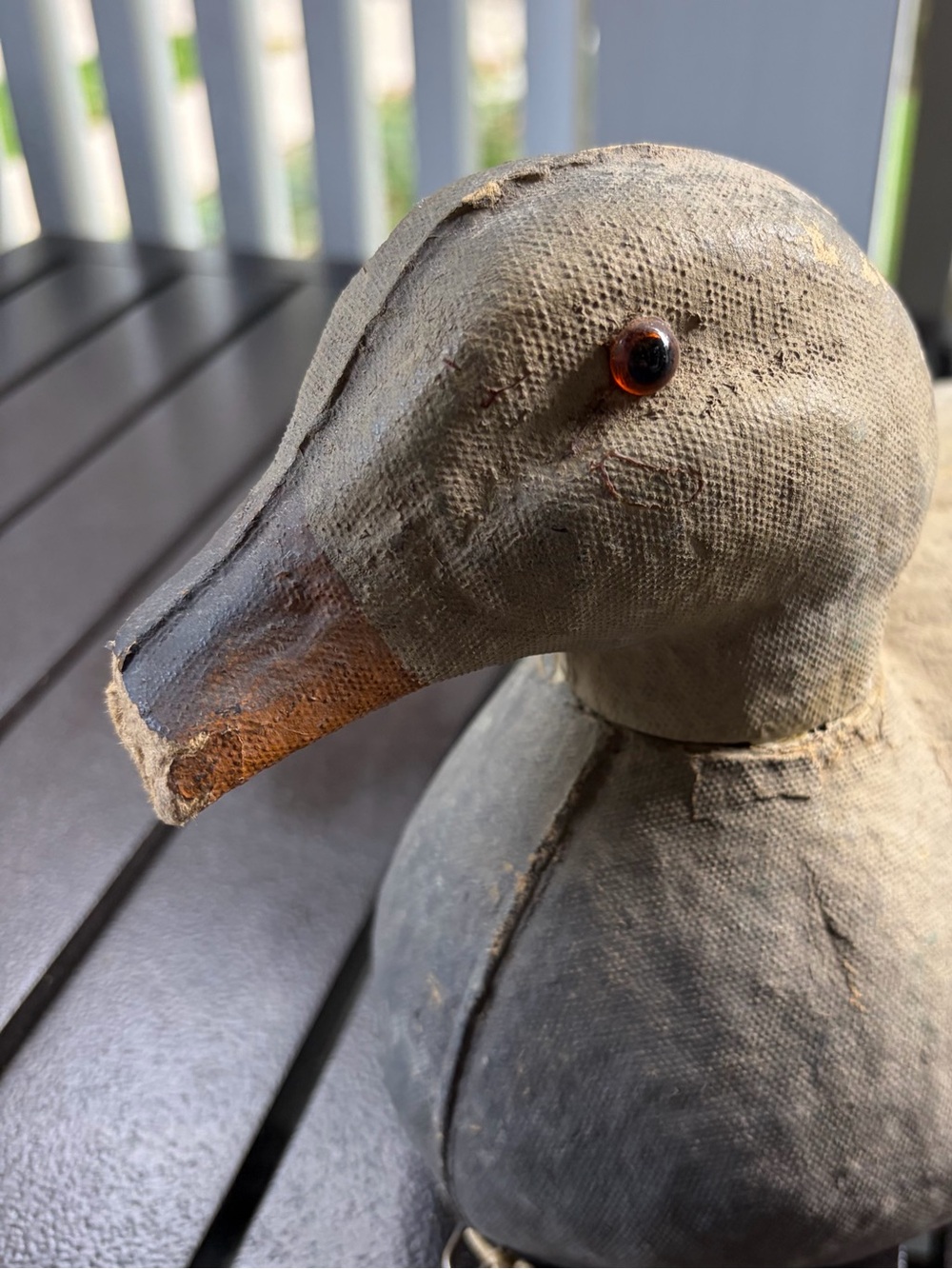 Vtg Victor Veri-Lite Mallard Duck Decoy Mated Pair Glass Eyes Animal Trap Co PA - Picture 12 of 15